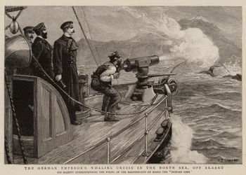 Saksan keisarin valaanpyyntiristeily Pohjanmerellä Skaaron edustalla